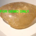 Polished crystal rock